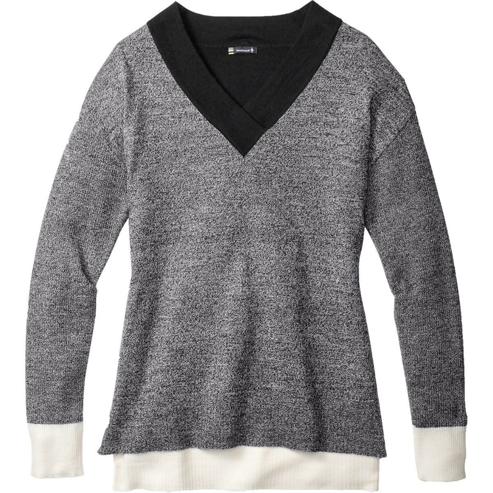 Smartwool - Akamina Color Block V-Neck Sweater - Women's Size S
